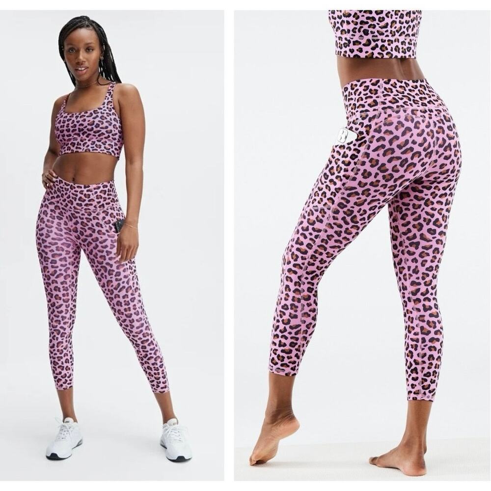 NEW Fabletics Oasis PureLuxe High-Waisted Capri in Light Rose Meru - Size XXS